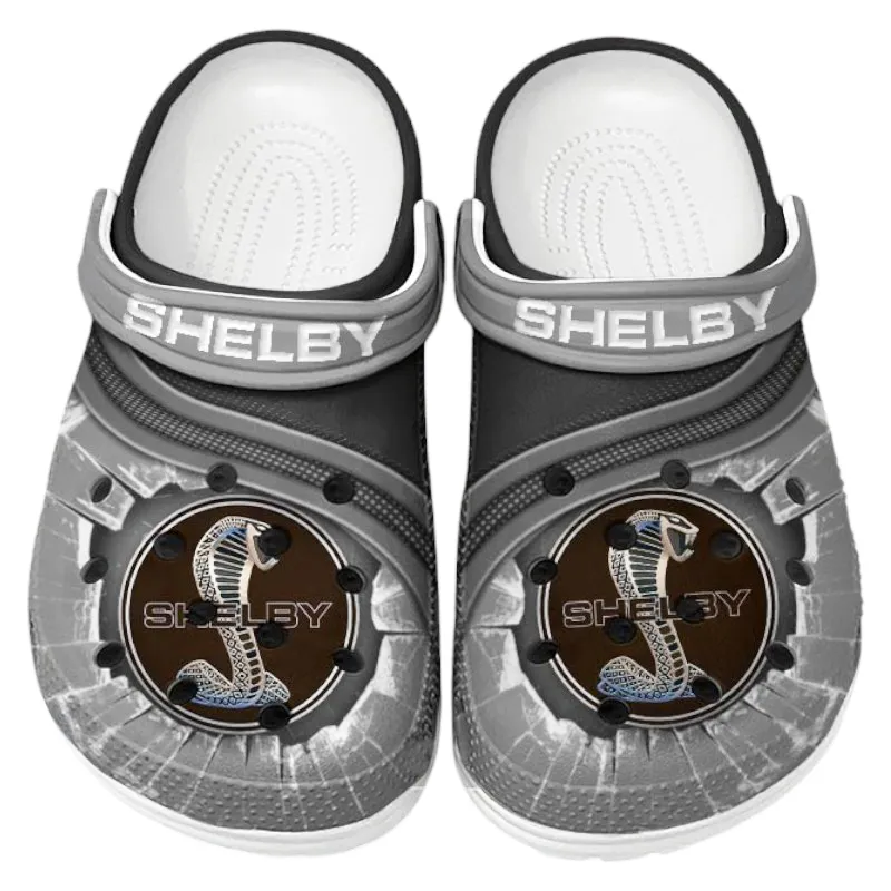 All Over Print Classic Performance Auto Clog, Automotive Lifestyle Inspired Shoes for Car Enthusiasts CAR188 - Gray