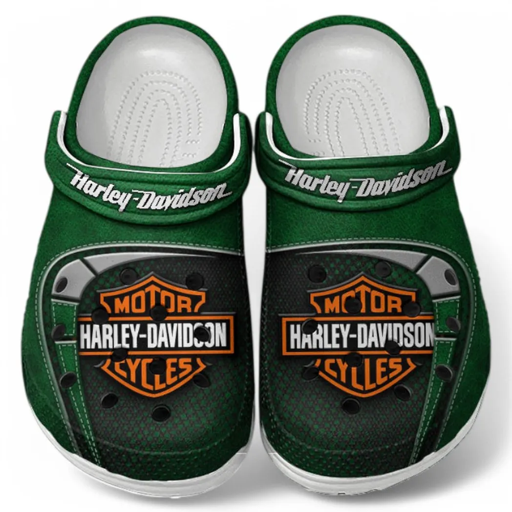 All Over Print Cruiser Motorcycle Clog, Automotive Lifestyle Inspired Shoes for Car Enthusiasts CAR183 - Green