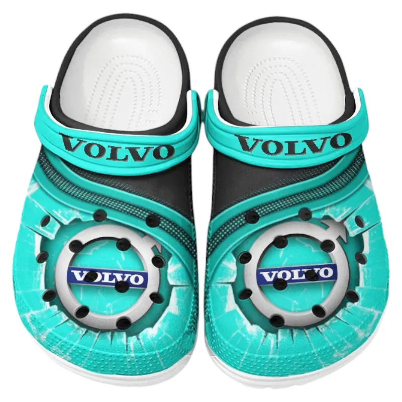 All Over Print Eco-Friendly Vehicle Clog, Automotive Lifestyle Inspired Shoes for Car Enthusiasts CAR188 - Cyan