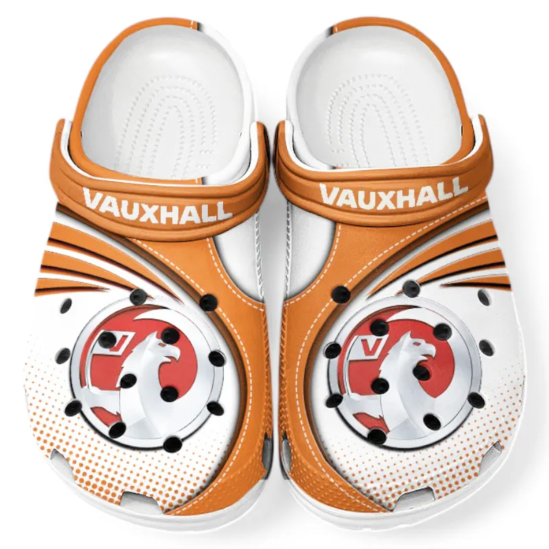 All Over Print Everyday Auto Clog, Automotive Lifestyle Inspired Shoes for Car Enthusiasts CAR181 - Orange