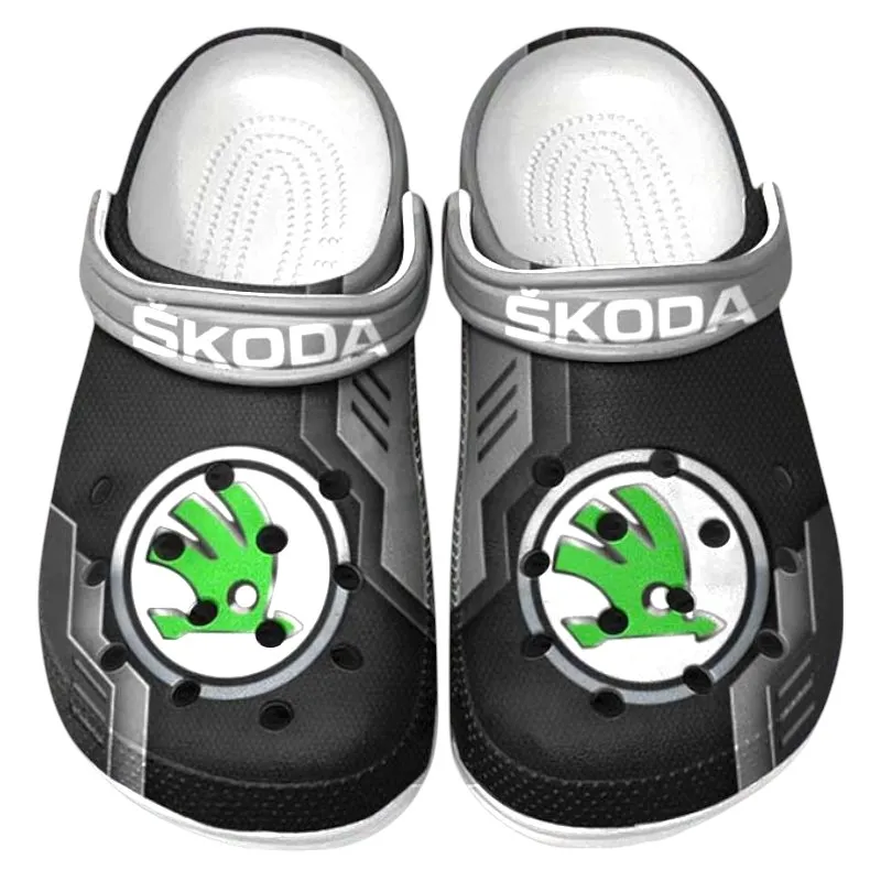 All Over Print Everyday Driver Clog, Automotive Lifestyle Inspired Shoes for Car Enthusiasts CAR185 - Gray