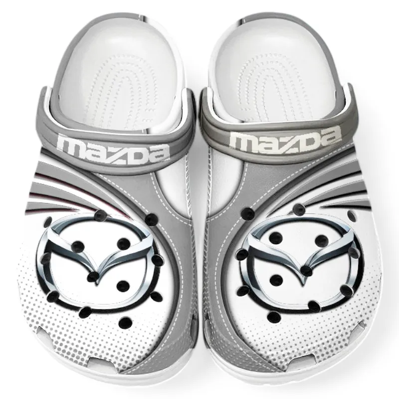 All Over Print Everyday Vehicle Clog, Automotive Lifestyle Inspired Shoes for Car Enthusiasts CAR181 - Gray