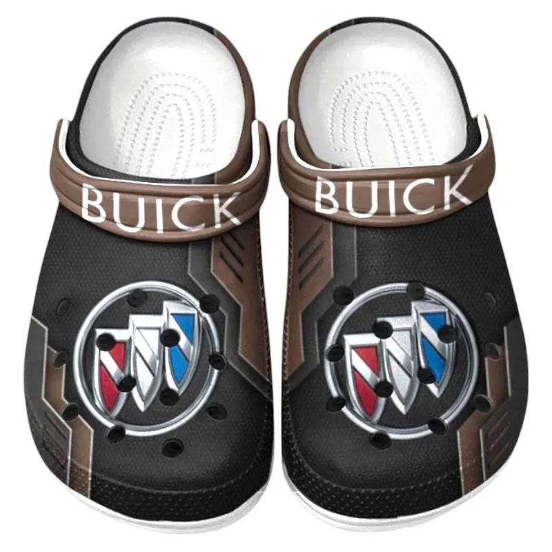 All Over Print Full-Size Sedan Clog, Automotive Lifestyle Inspired Shoes for Car Enthusiasts CAR185 - Brown