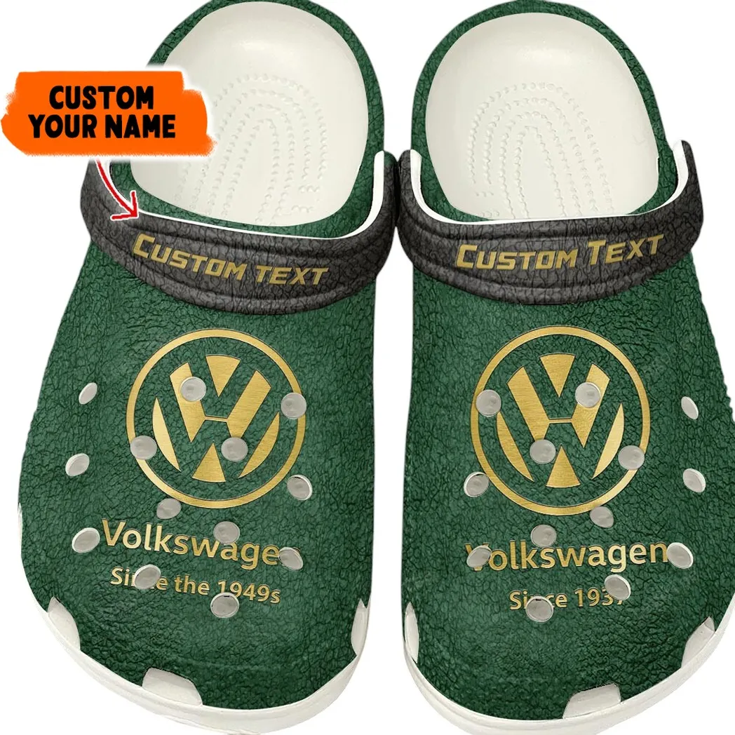 All Over Print Hatchback Car Clog, Automotive Lifestyle Inspired Shoes for Car Enthusiasts CAR141 - Kelly Green