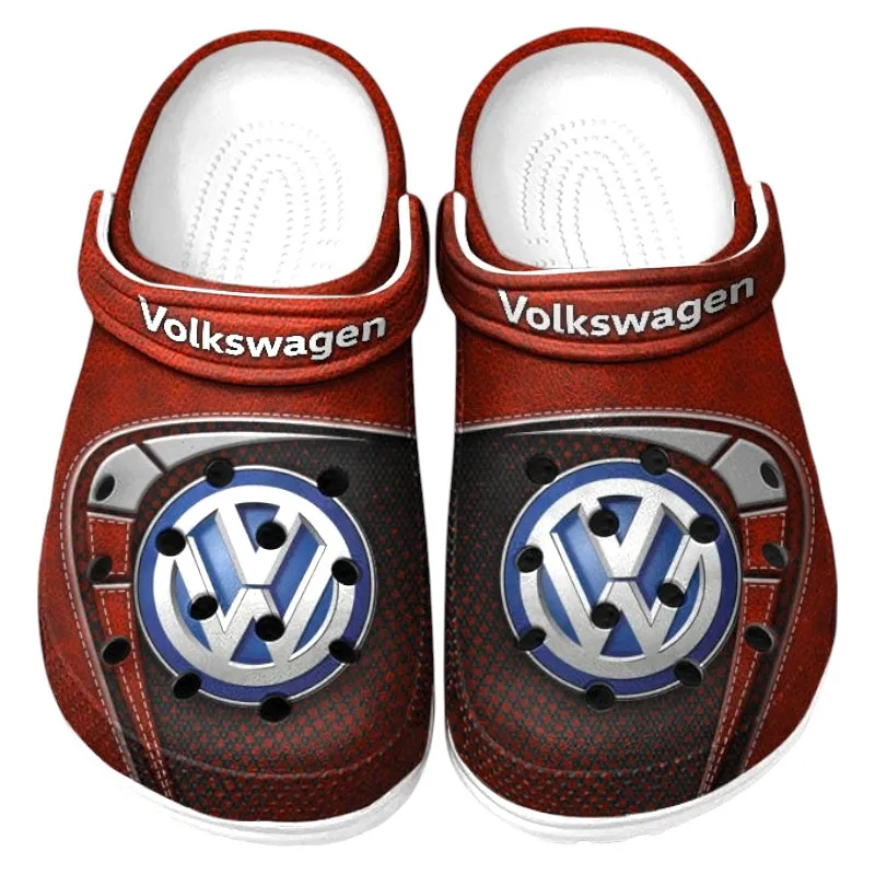 All Over Print Hatchback Car Clog, Automotive Lifestyle Inspired Shoes for Car Enthusiasts CAR177 - Red