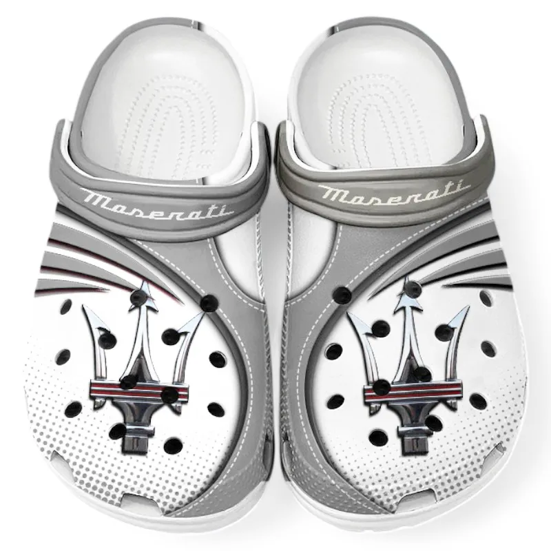All Over Print Luxury Coupe Clog, Automotive Lifestyle Inspired Shoes for Car Enthusiasts CAR181 - Gray