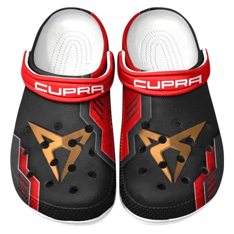All Over Print Performance Hatchback Clog, Automotive Lifestyle Inspired Shoes for Car Enthusiasts CAR185 - Red