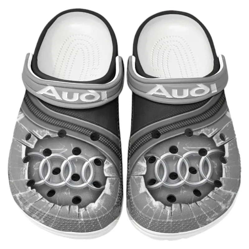 All Over Print Performance Sedan Clog, Automotive Lifestyle Inspired Shoes for Car Enthusiasts CAR188 - Gray