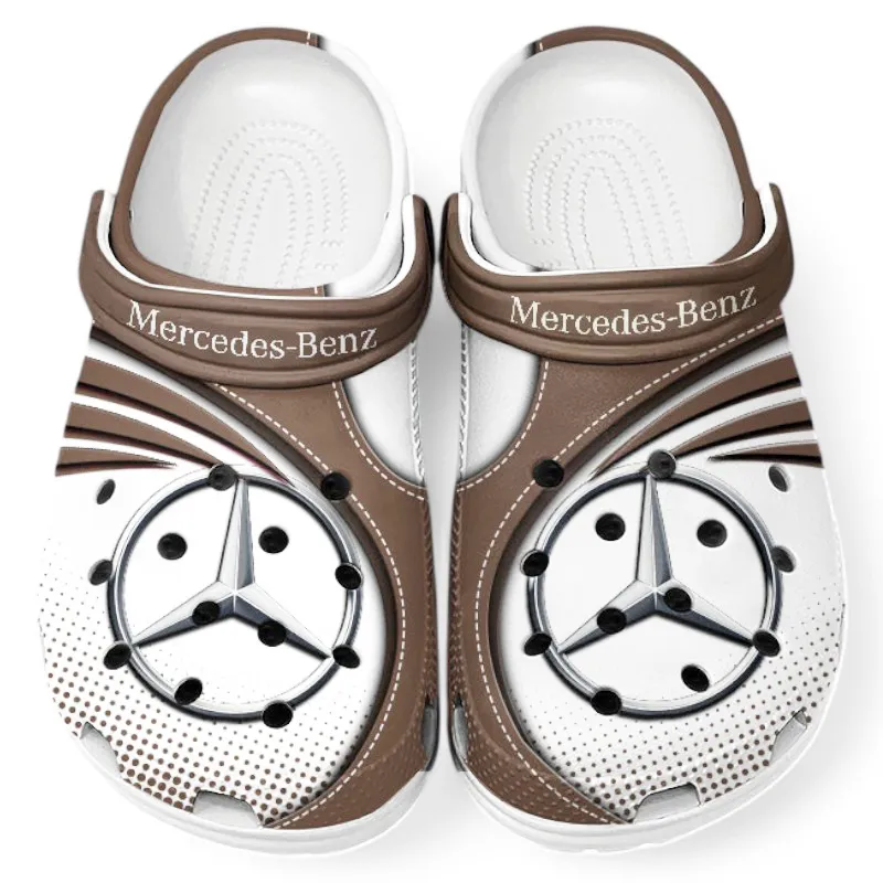 All Over Print Performance Vehicle Clog, Automotive Lifestyle Inspired Shoes for Car Enthusiasts CAR181 - Brown