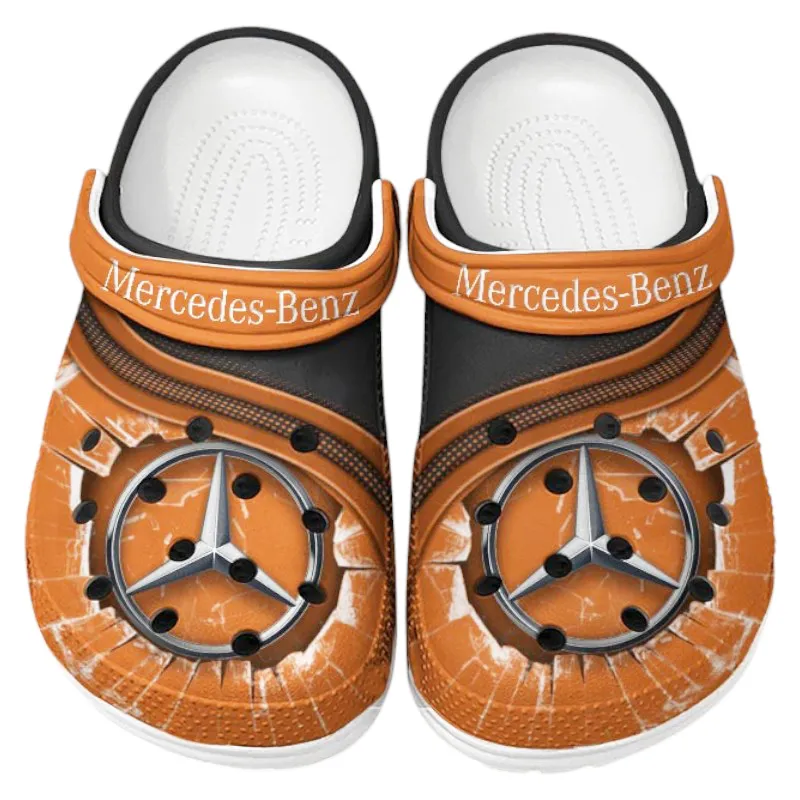 All Over Print Performance Vehicle Clog, Automotive Lifestyle Inspired Shoes for Car Enthusiasts CAR188 - Orange