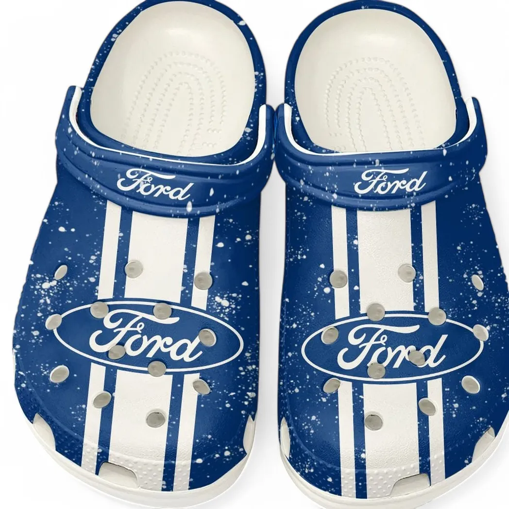 All Over Print Performance Vehicle Clog, Automotive Lifestyle Inspired Shoes for Car Enthusiasts CAR620 - White