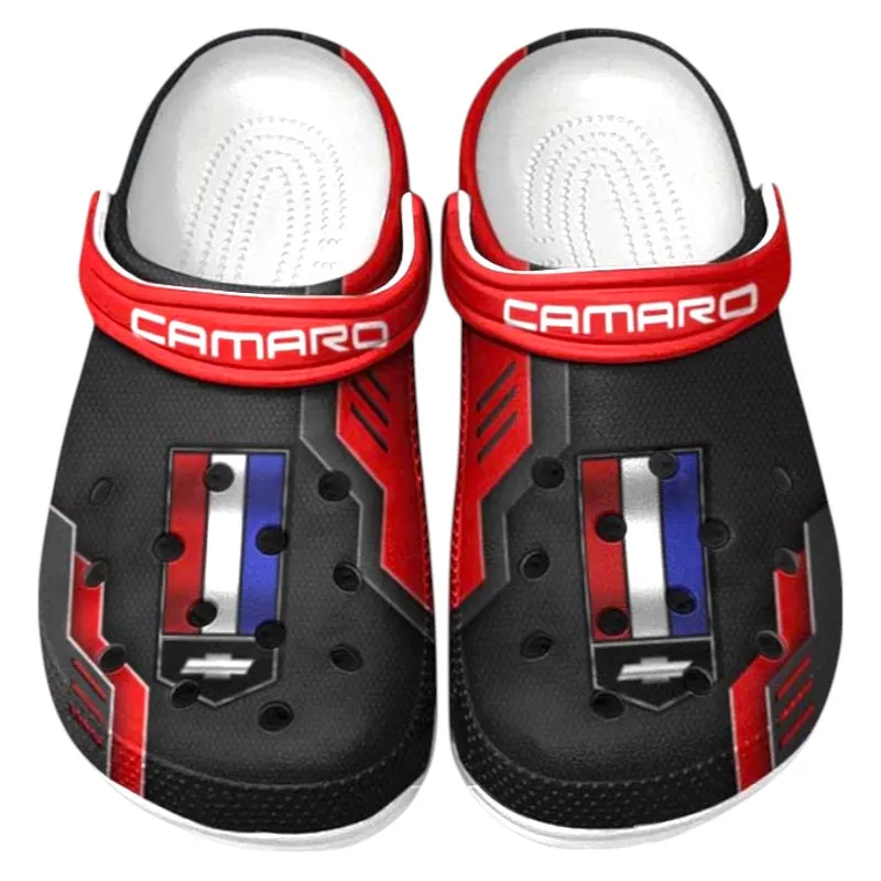 All Over Print Practical Hatchback Clog, Automotive Lifestyle Inspired Shoes for Car Enthusiasts CAR185 - Red