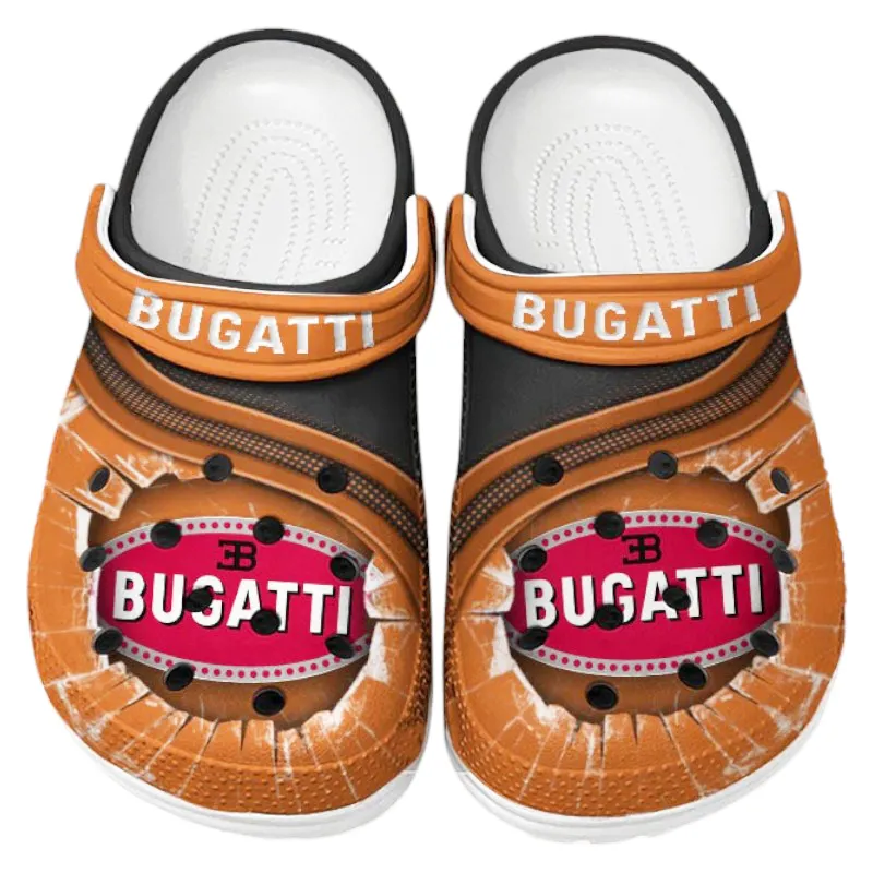 All Over Print Prestige Coupe Clog, Automotive Lifestyle Inspired Shoes for Car Enthusiasts CAR188 - Orange
