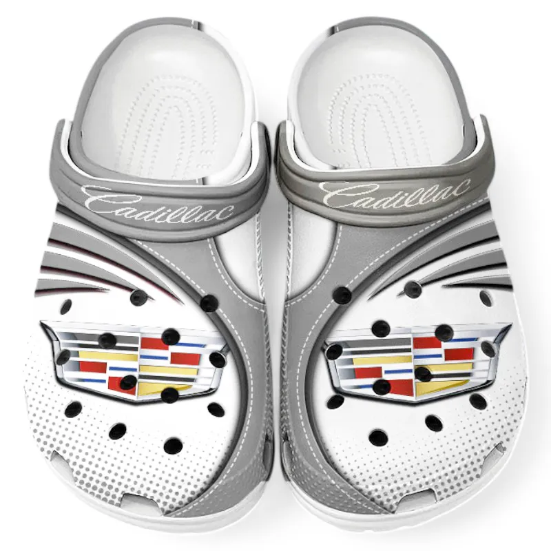 All Over Print Refined Classic Ride Clog, Automotive Lifestyle Inspired Shoes for Car Enthusiasts CAR181 - Gray