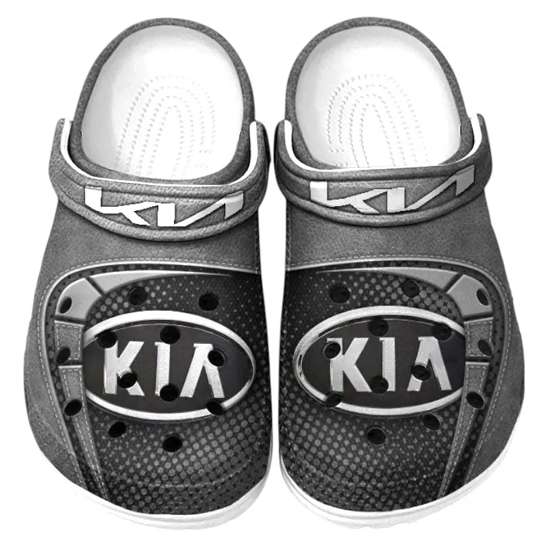 All Over Print Small City Car Clog, Automotive Lifestyle Inspired Shoes for Car Enthusiasts CAR177 - Gray