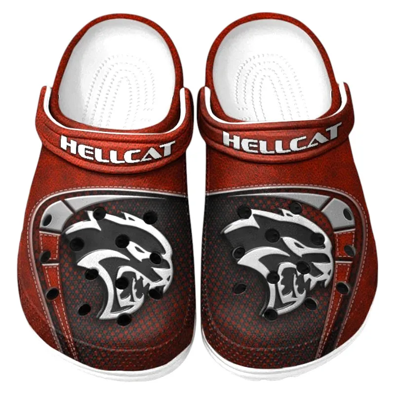 All Over Print Sports Sedan Clog, Automotive Lifestyle Inspired Shoes for Car Enthusiasts CAR177 - Red