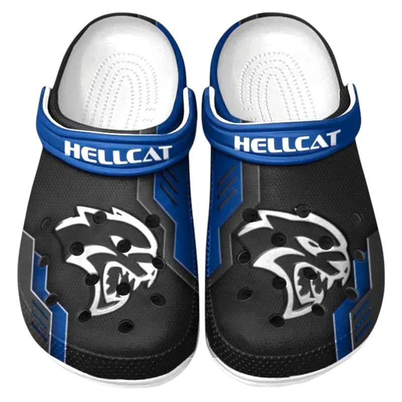All Over Print Sports Sedan Clog, Automotive Lifestyle Inspired Shoes for Car Enthusiasts CAR185 - Blue