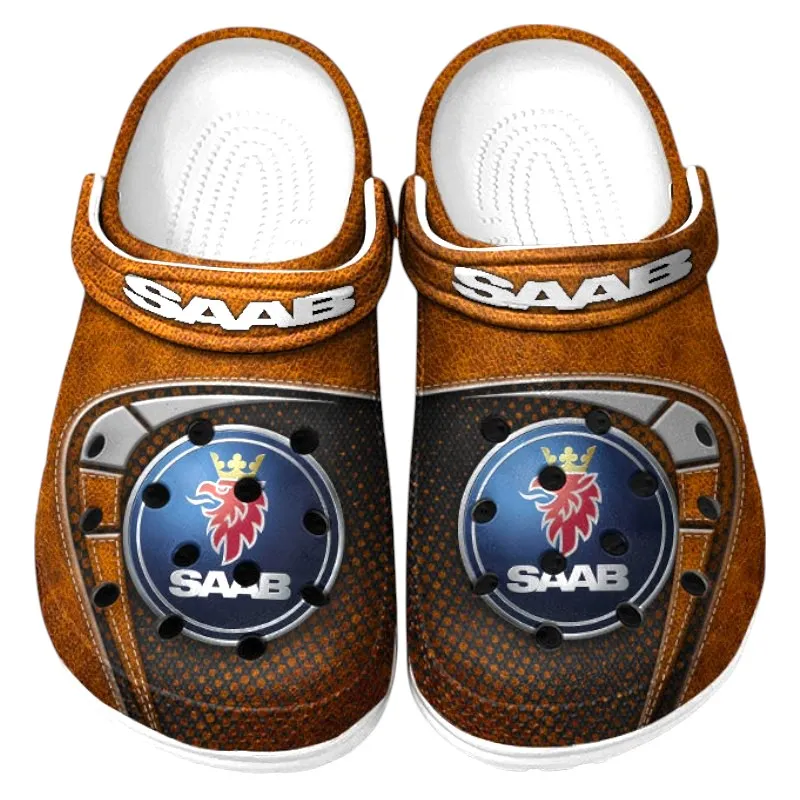 All Over Print Turbocharged Hatchback Clog, Automotive Lifestyle Inspired Shoes for Car Enthusiasts CAR177 - Orange