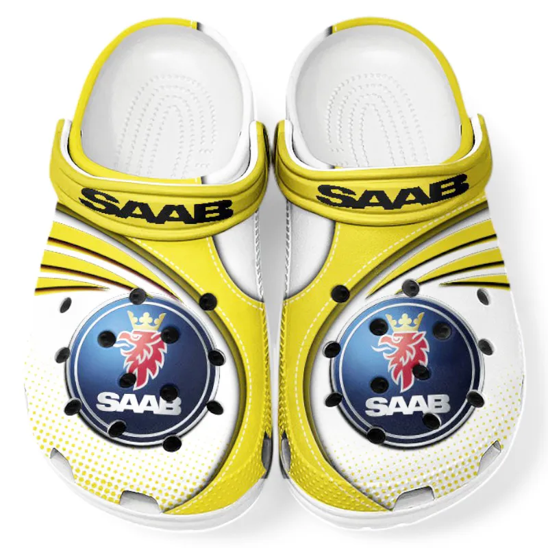 All Over Print Turbocharged Hatchback Clog, Automotive Lifestyle Inspired Shoes for Car Enthusiasts CAR181 - Yellow