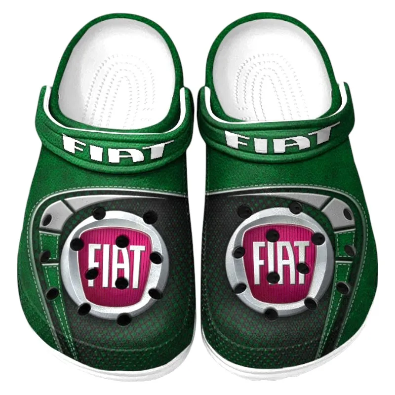 All Over Print Urban Commuter Vehicle Clog, Automotive Lifestyle Inspired Shoes for Car Enthusiasts CAR177 - Green