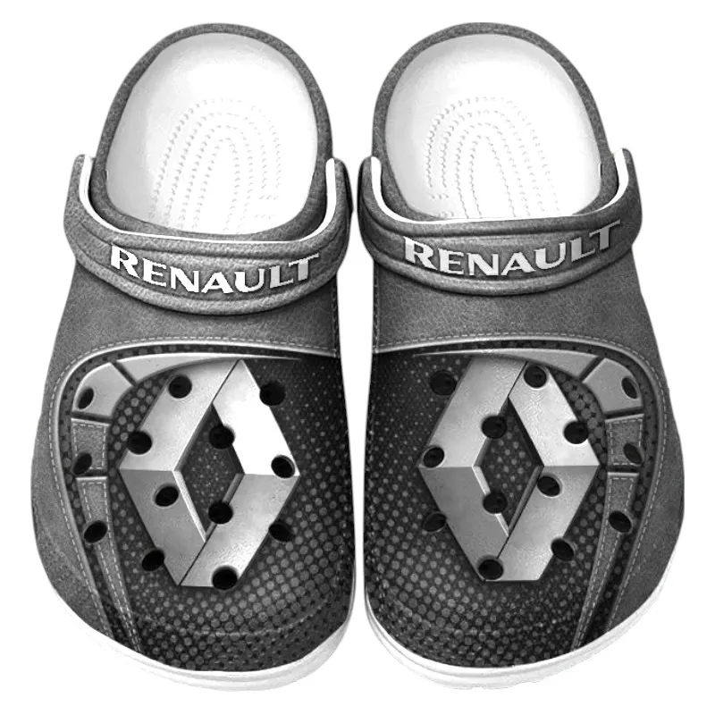 All Over Print Urban Vehicle Clog, Automotive Lifestyle Inspired Shoes for Car Enthusiasts CAR177 - Gray