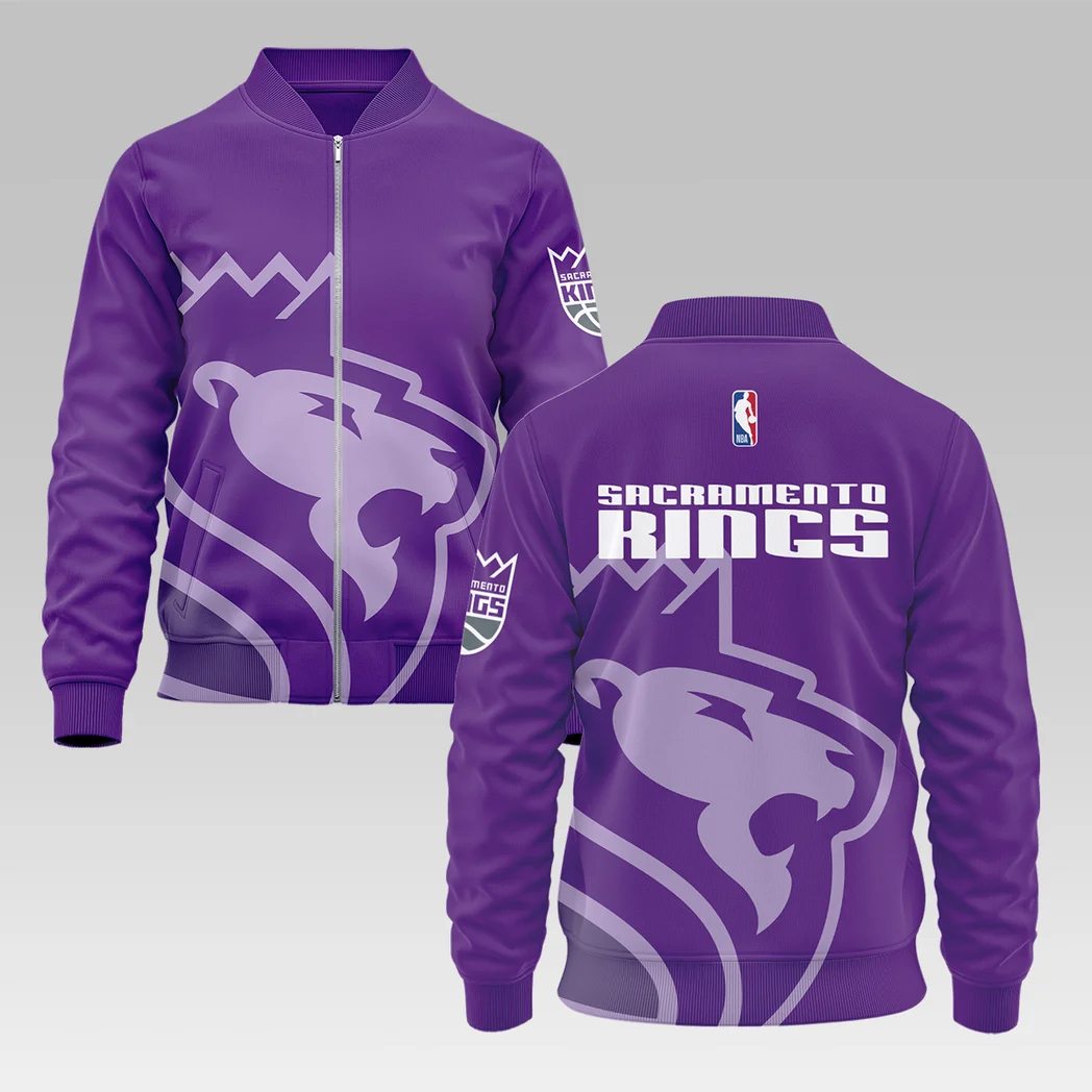 All-Season Court Family Bomber Jacket, Cool Bomber Jacket Sports HVN1278
