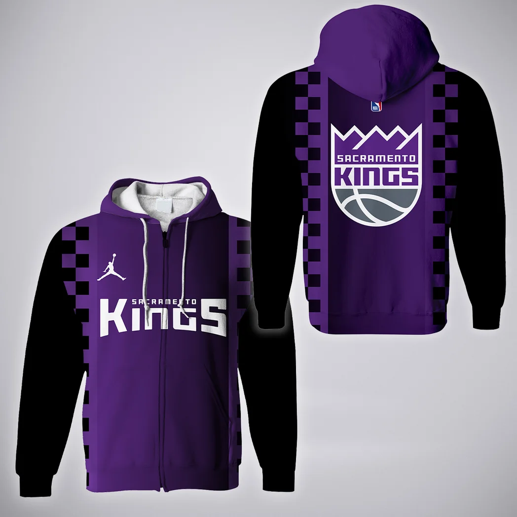 All-Season Court Family Zipper Hoodie, True Fan Hoodie HVN1277