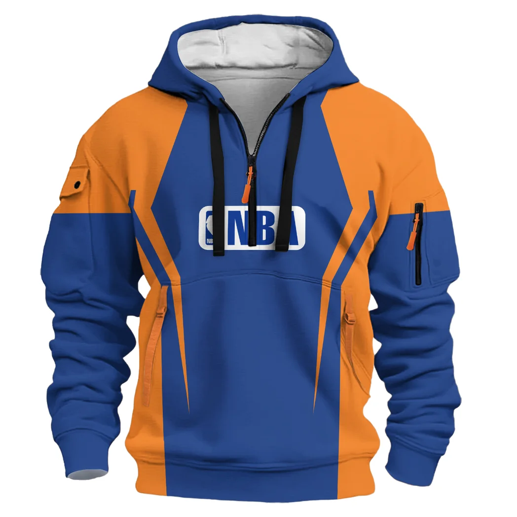 All-Season Court Lifestyle Hoodie Half Zip 3D, Classic Sport Half-Zip Hoodie HVN1274 - Image 2