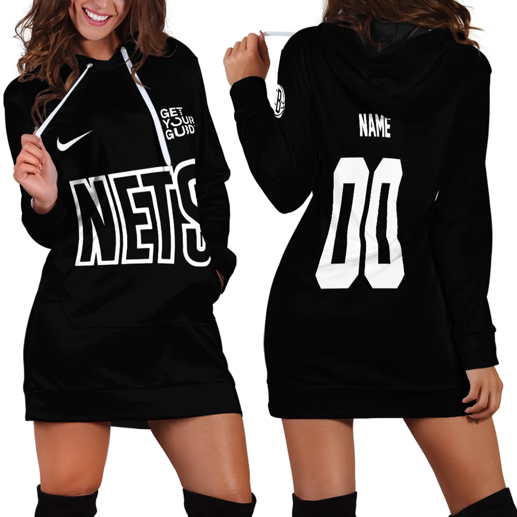 All-Season Fan Squad Hoodie Dress For Women, Graphic Fan Hoodie Dress HVN1280