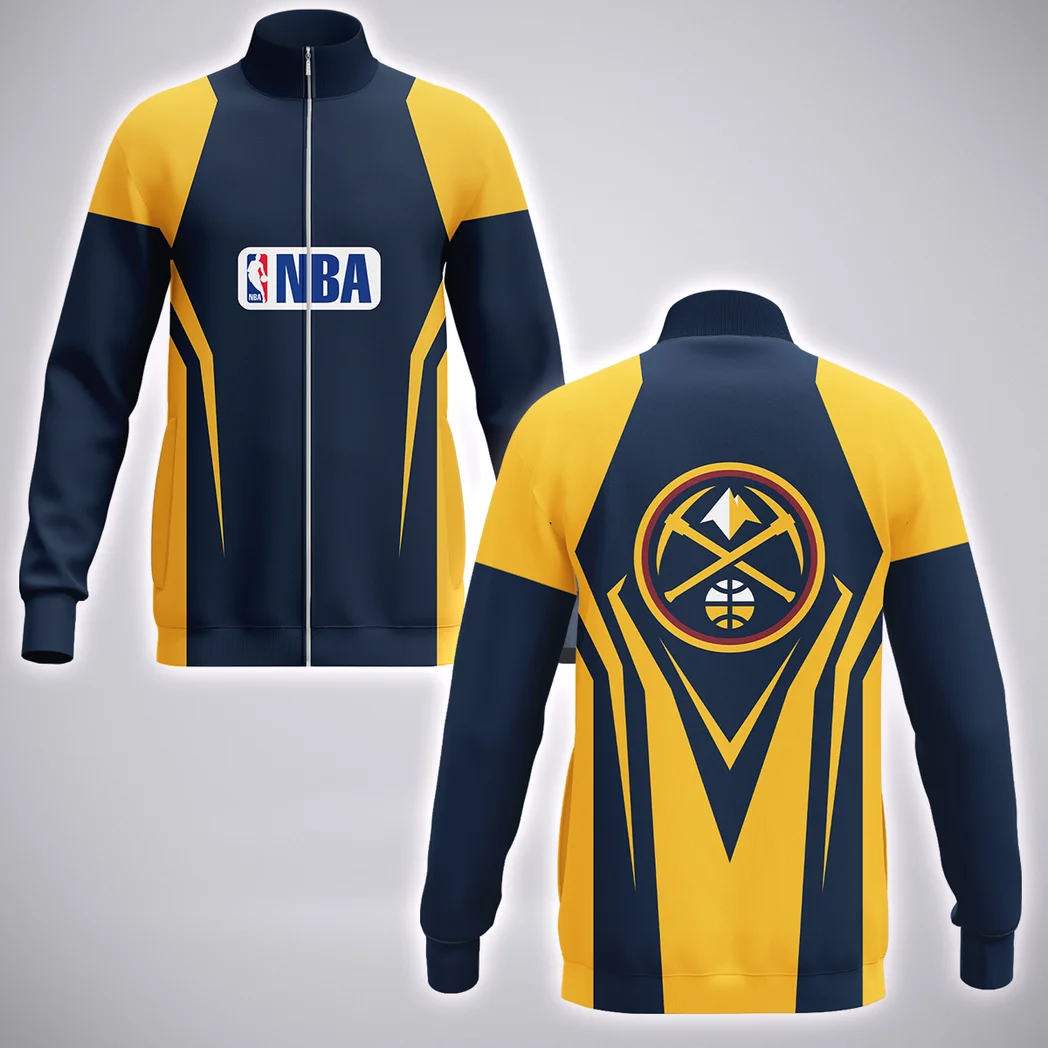 All-Season Hoop Nation Stand Collar Jacket, Casual Fit Game Day Ready Jacket HVN1274
