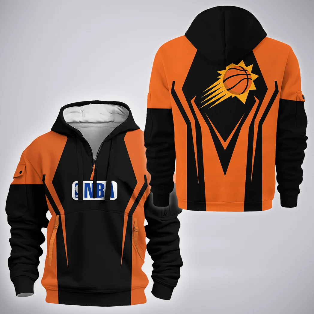 All-Season Slam Lifestyle Hoodie Half Zip 3D, Warm Up Hoodie HVN1274