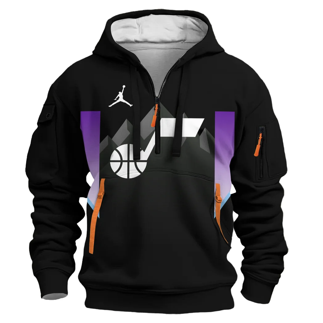 All-Season Sport Family Hoodie Half Zip 3D, Modern Sport Hoodie HVN1277 - Image 2