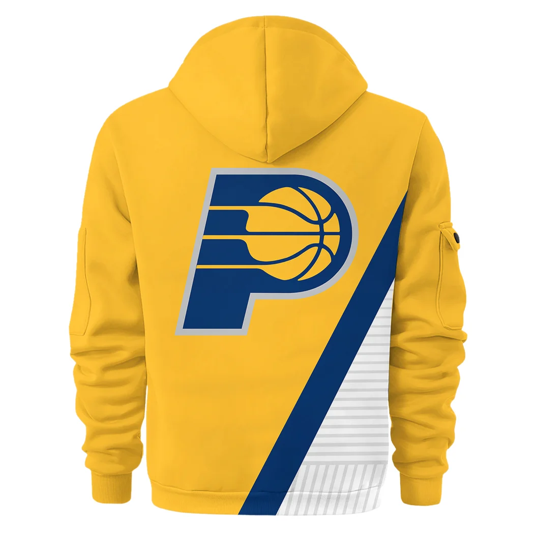 All-Season Supporters Hoodie Half Zip 3D, Warm Up Hoodie HVN1277 - Image 3