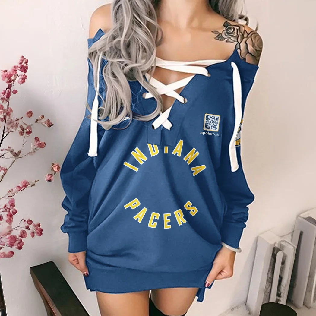 All-Season Supporters Lace-Up Sweatshirt For Women, Bold Game Day Pullover HVN1280