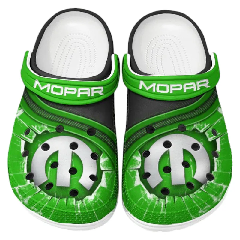 American Auto Upgrades Lover’s All Over Print Clog, Slip-On Shoes for Daily Comfort and Garage Style CAR188 - Green