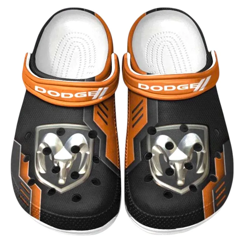American Car Lover’s All Over Print Clog, Slip-On Shoes for Daily Comfort and Garage Style CAR185 - Orange