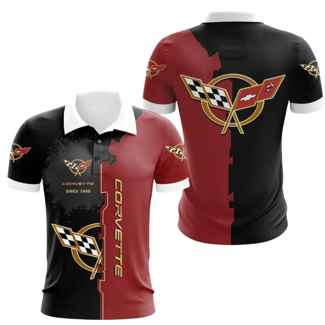 American Muscle Polo Shirt, Rugged Casual Polo For Car Enthusiasts CAR44021725017
