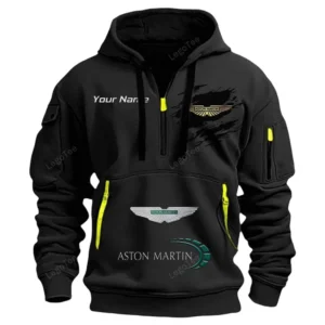Hoodie Half Zipper Exclusive Logo Gift For Historic Automobile Enthusiasts CAR113 - Black