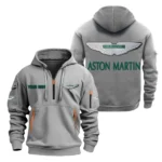 Elite Sports Car Hoodie Half Zipper, All Over Print Hoodie Gift For Elite Sports Car Enthusiasts CAR200 - Gray