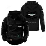 Supercar Ride Tactical Quarter Zip Hoodie, Exclusive Logo Hoodie For Car Enthusiasts CAR122 - Black