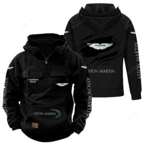 Supercar Ride Tactical Quarter Zip Hoodie, Exclusive Logo Hoodie For Car Enthusiasts CAR122 - Black