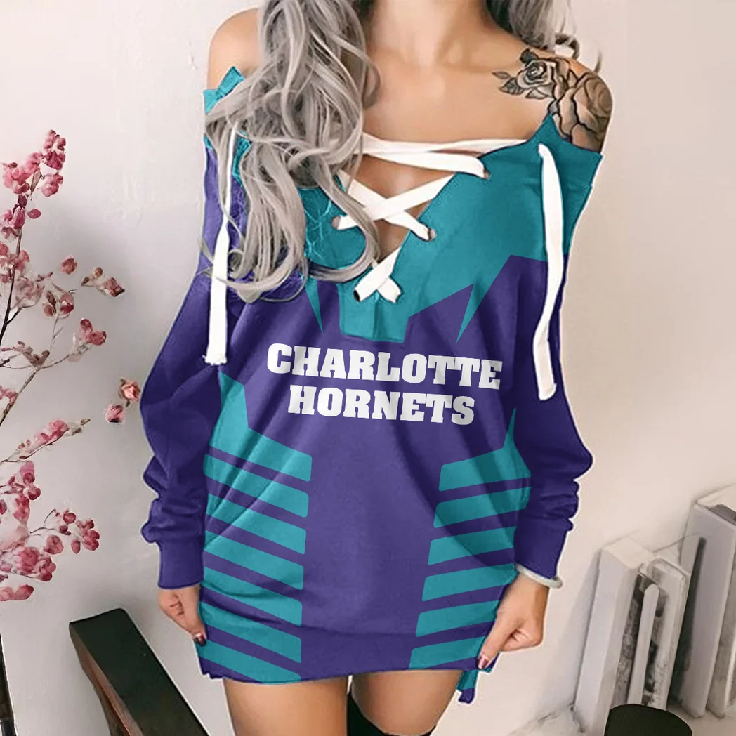 Athletic Basketball Pride Lace-Up Sweatshirt For Women, Sport-Inspired Lace-Up Pullover HVN1272