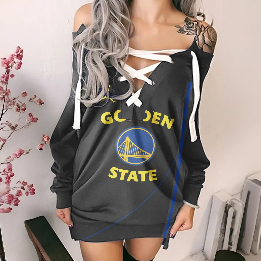 Athletic Court Energy Lace-Up Sweatshirt For Women, Relaxed Fit Lace-Up Hoodie HVN1277