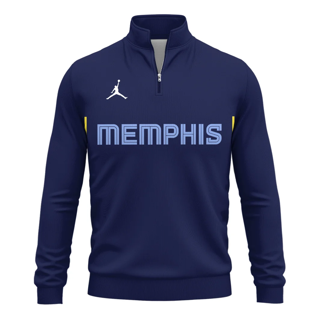 Athletic Fan Pride Quarter-Zip Sweatshirt, Bold Fan Quarter-Zip Sweatshirt HVN1277 - Image 2