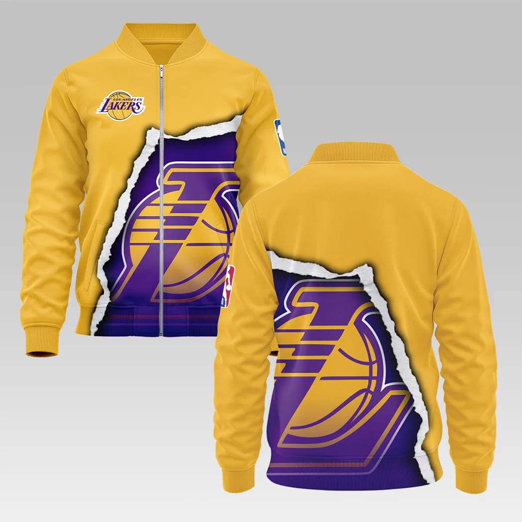 Athletic Hoop Crew Bomber Jacket, Bomber Jacket Everyday Fans HVN1273