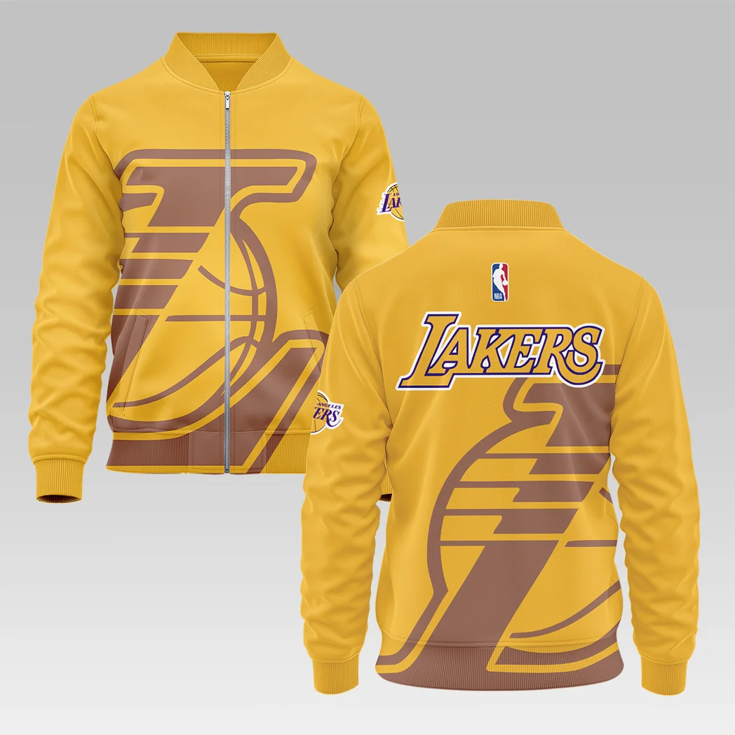 Athletic Hoop Crew Bomber Jacket, Classic Bomber Jacket Fans HVN1278