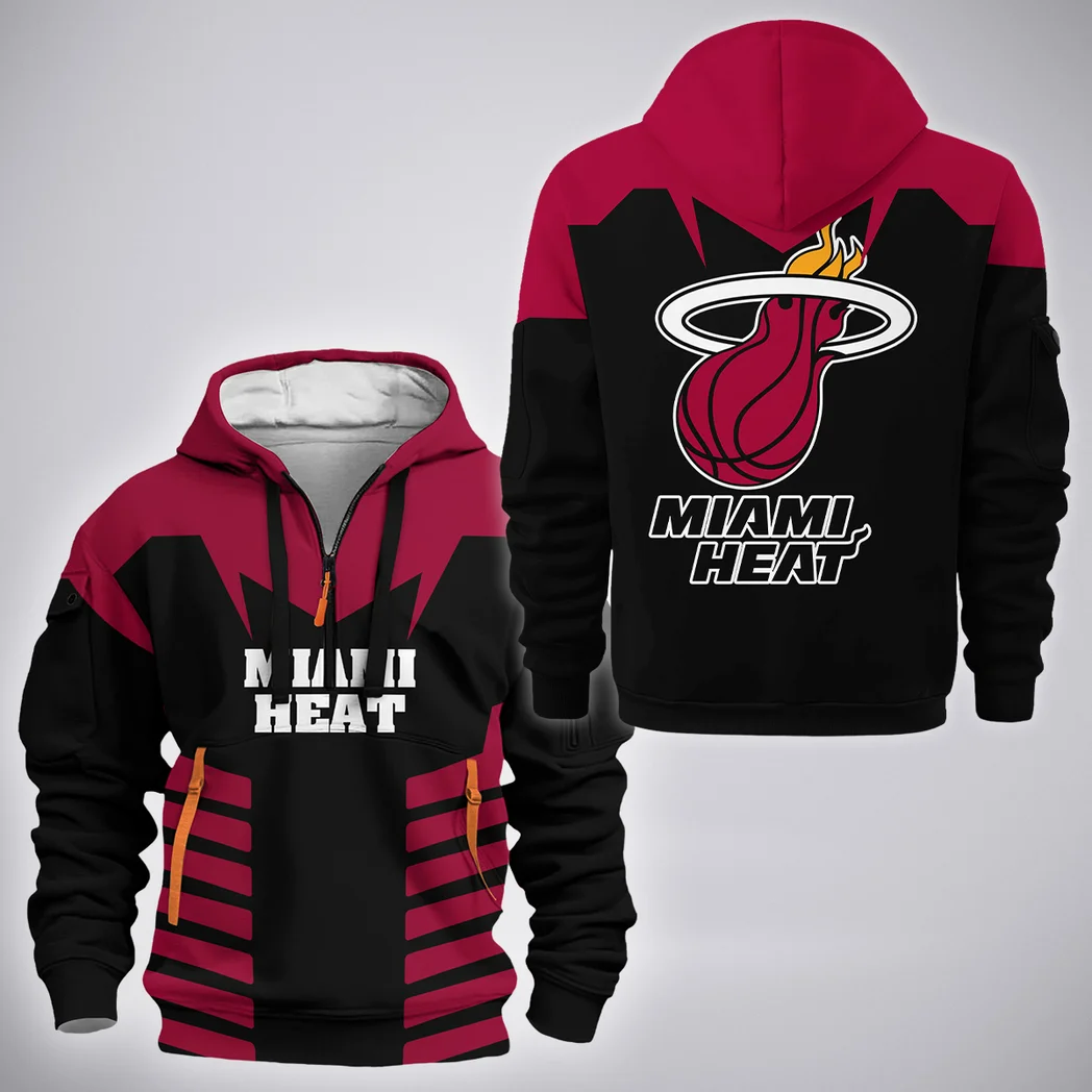 Athletic Slam Nation Hoodie Half Zip 3D, Lifestyle Fan Half-Zip Hoodie HVN1272