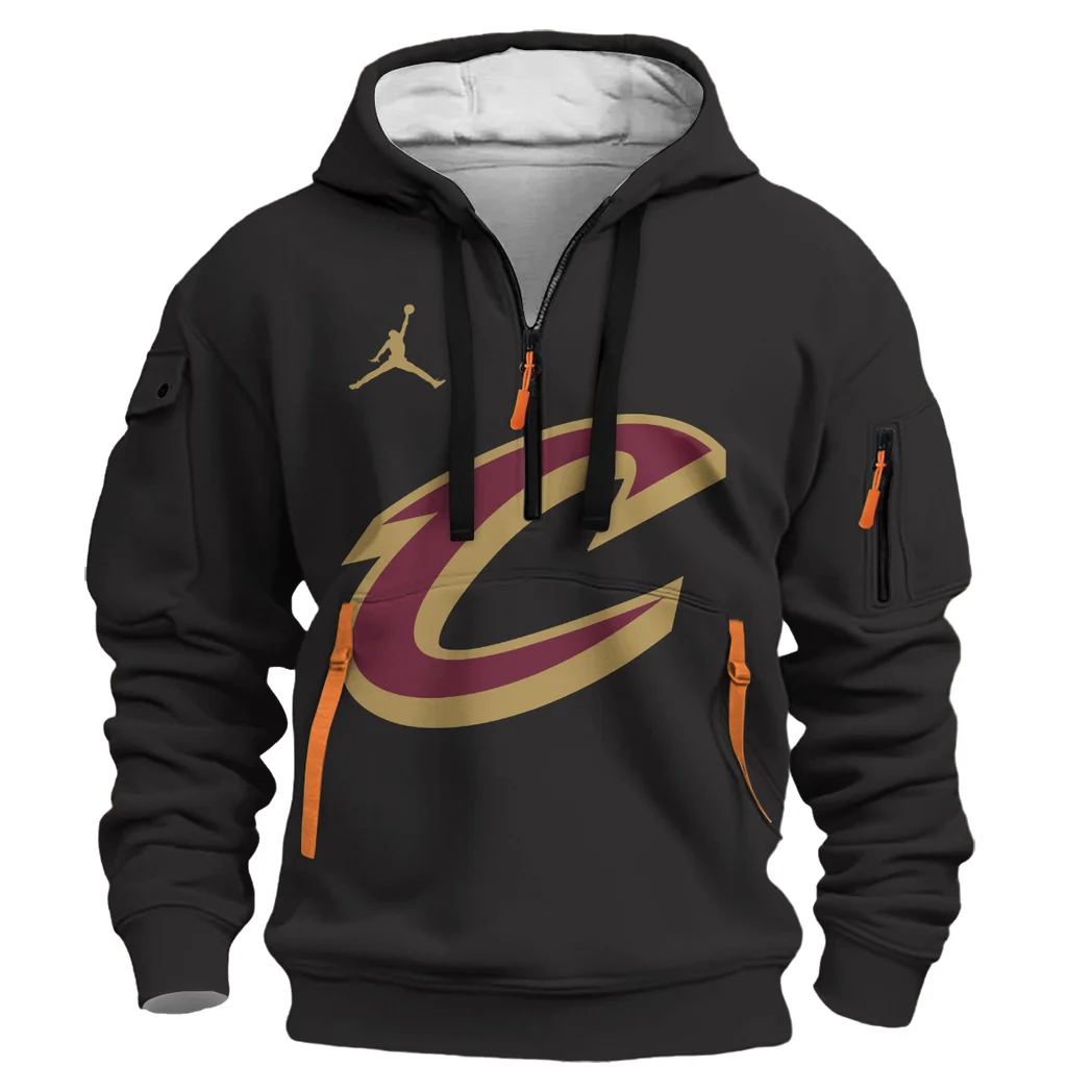 Athletic Slam Spirit Hoodie Half Zip 3D, Athletic Fan Half-Zip Hoodie HVN1277 - Image 2