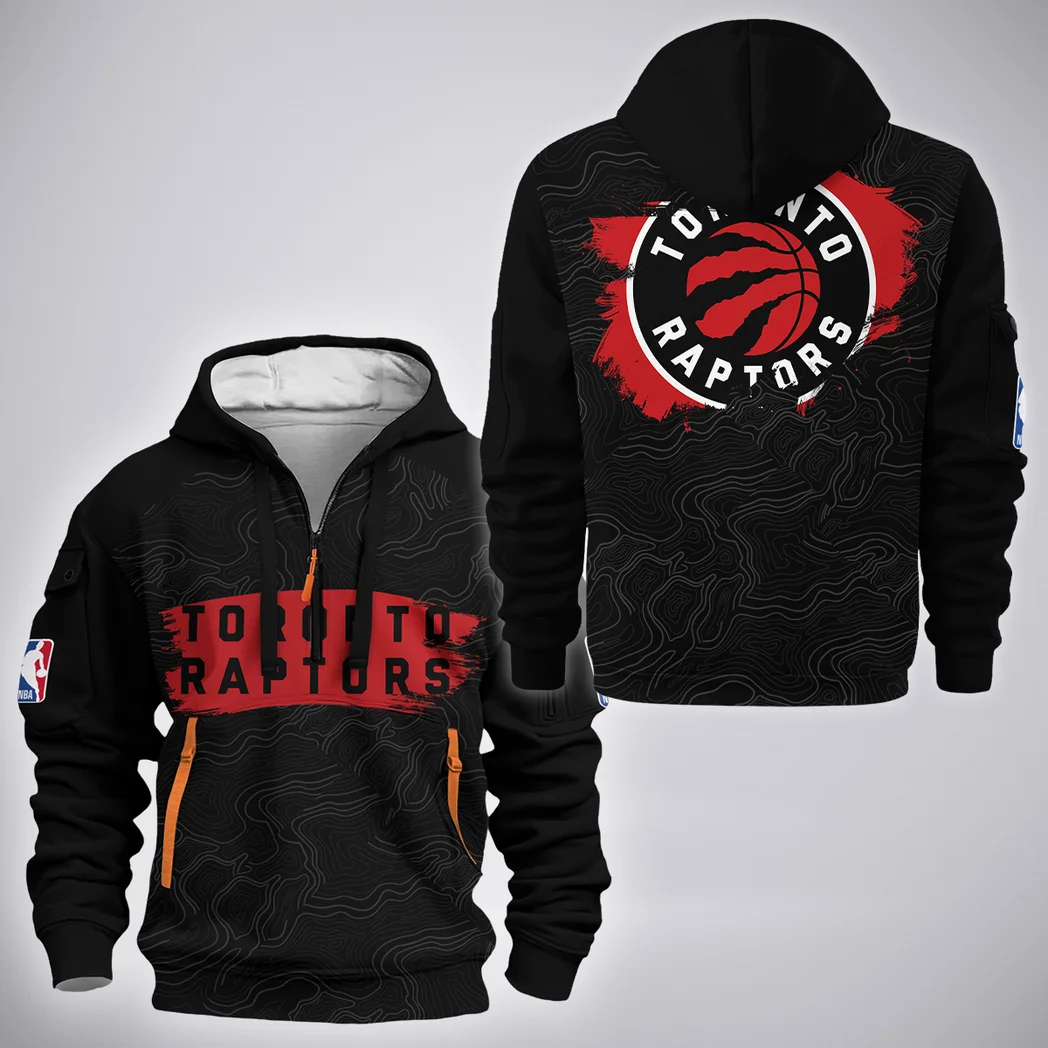 Athletic Slam Spirit Hoodie Half Zip 3D, Bold Energy Hoodie HVN1276