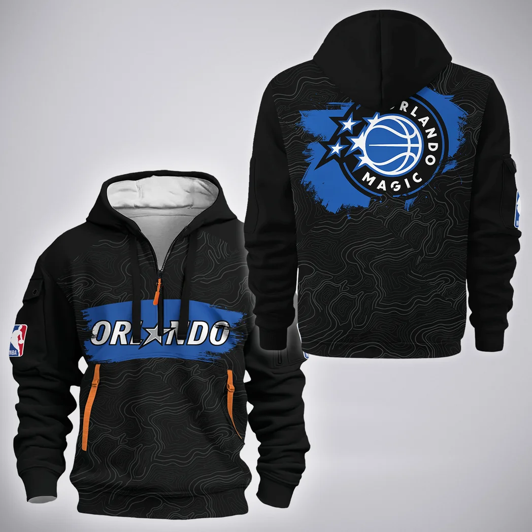 Athletic Slam Squad Hoodie Half Zip 3D, Modern Sport Hoodie HVN1276